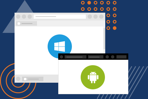 Kiosk protection screen example