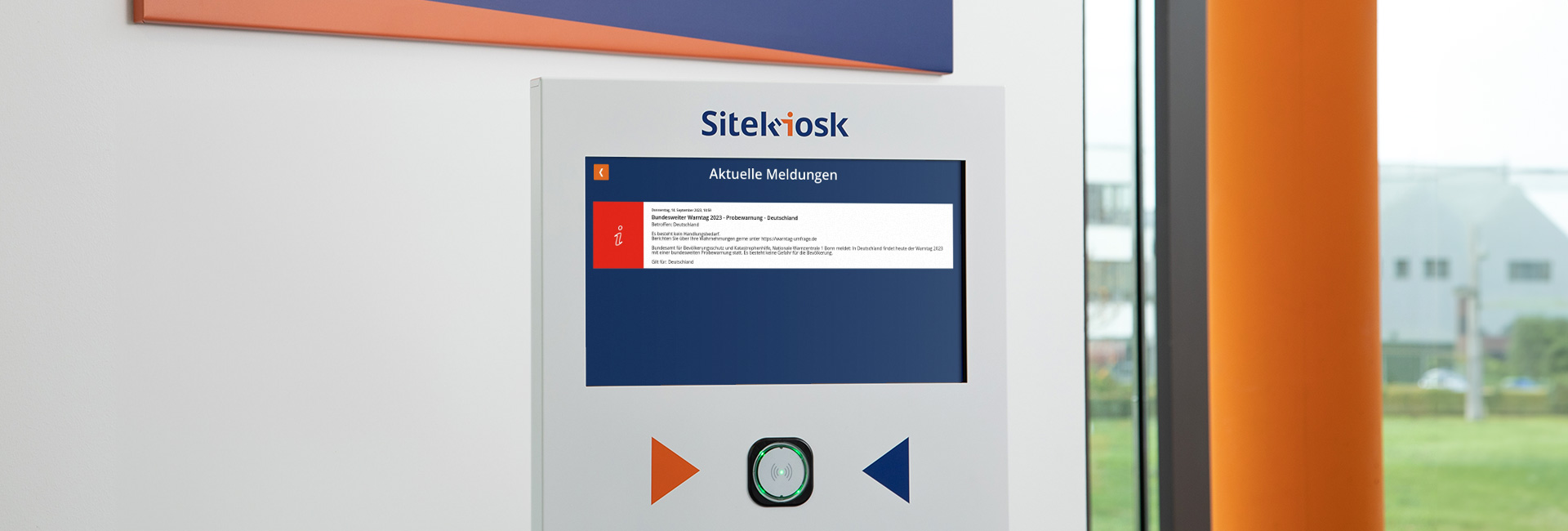 Katastrophenschutz mit SiteKiosk Online